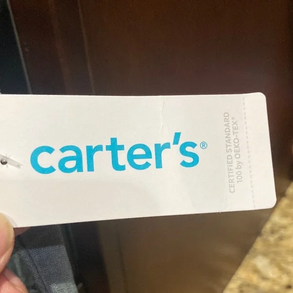 Carter's Blue Floral One Piece - 18 Months - Picture 4 of 9